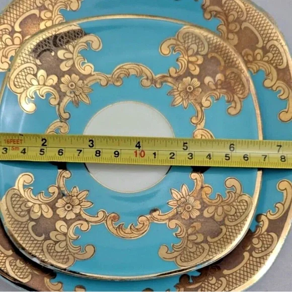 Ceramic Art Piece set - Tiffany & Gold